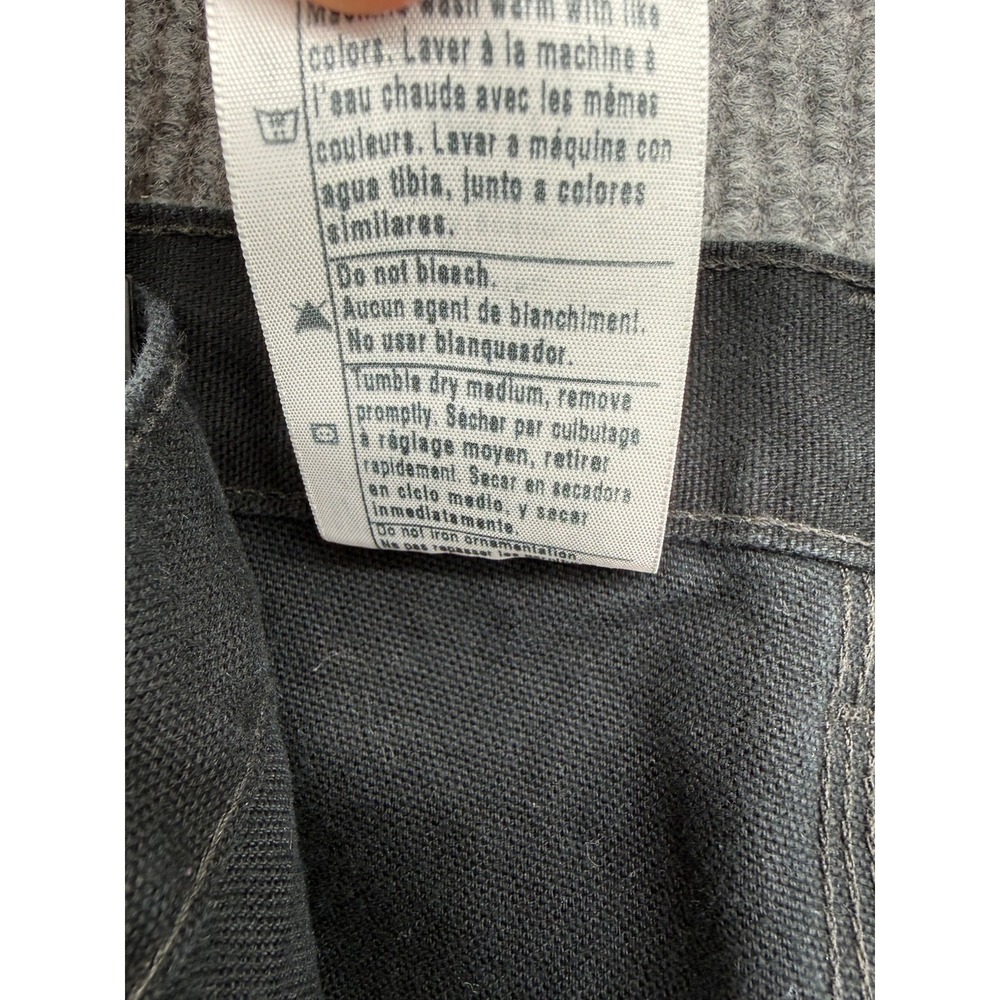Carhartt B11 Work Pants Mens 42x32 Black Excellent Original Dungaree Fit Canvas - Picture 7 of 11